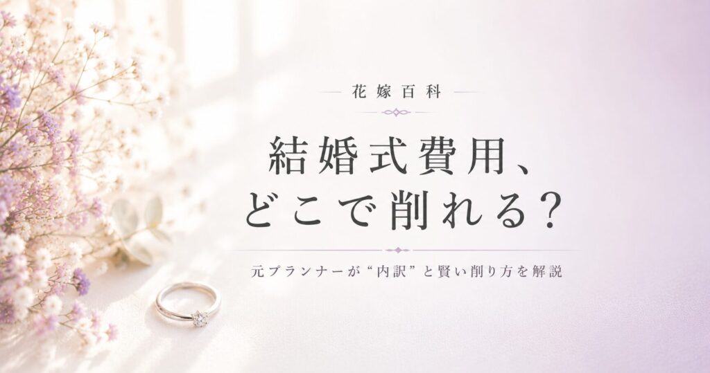 結婚式費用の内訳 アイキャッチ