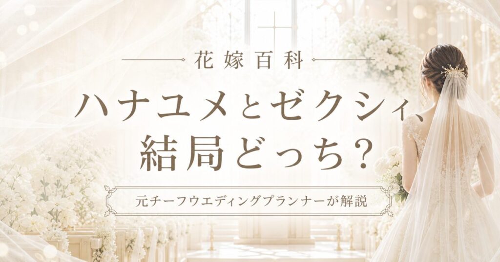 ハナユメとゼクシィ比較 元プランナーが解説
