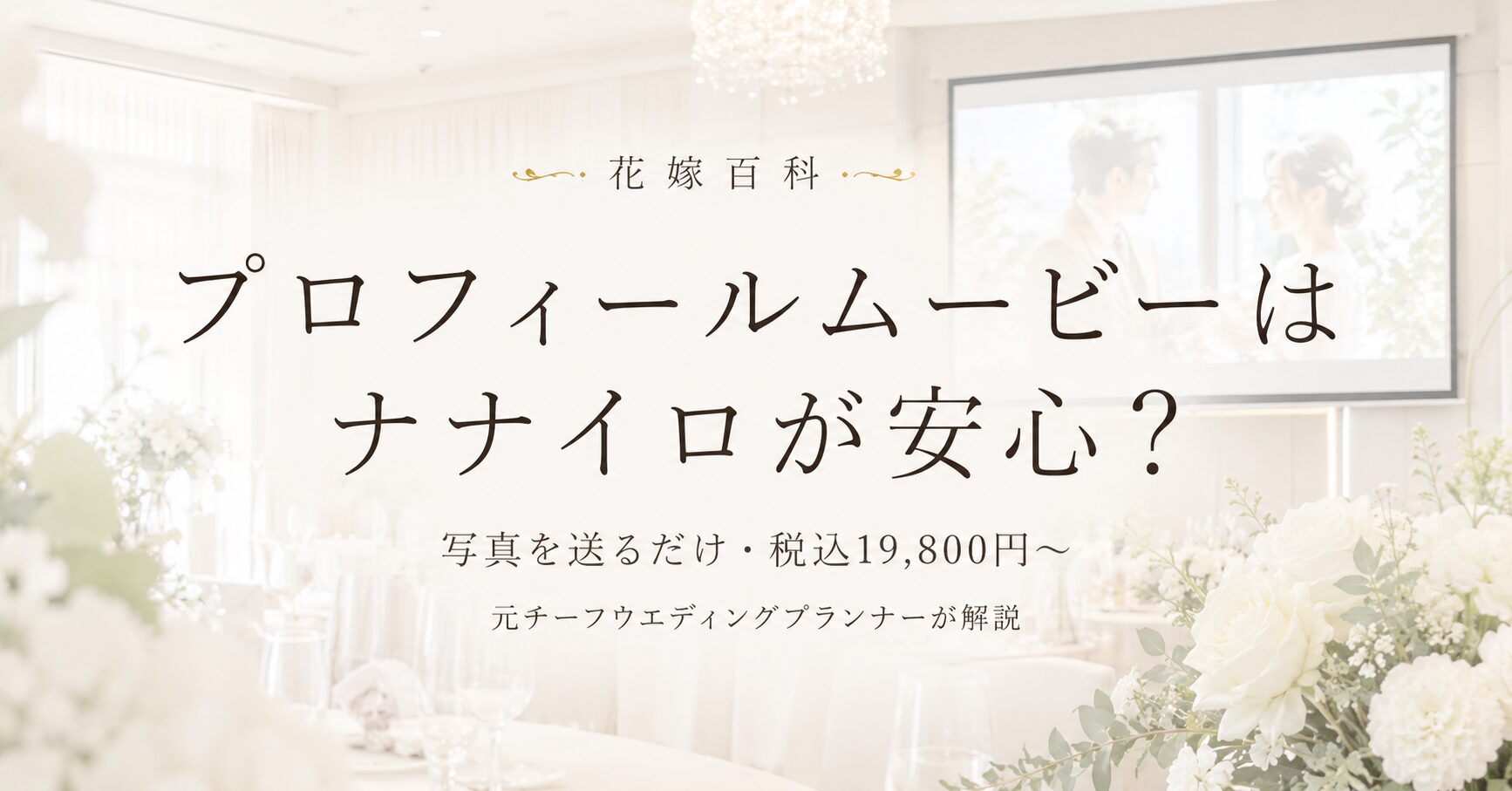 ナナイロのプロフィールムービーを元プランナーが解説｜料金・口コミ