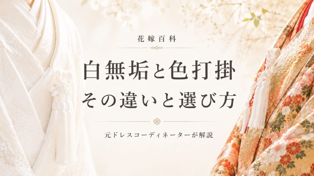 白無垢と色打掛の違いは？元コーディネーターが解説